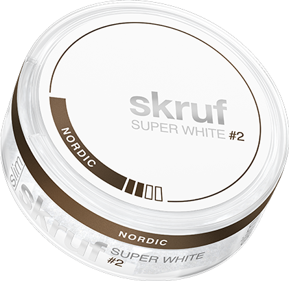 Skruf Super White Nordic Liquorice #2 Slim Normal
